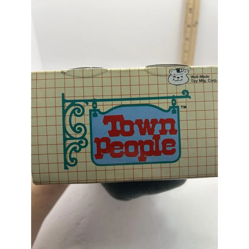 Vintage 1985 Well-Made Town People Mailman Plush Doll Small Stuffed Toy In Box